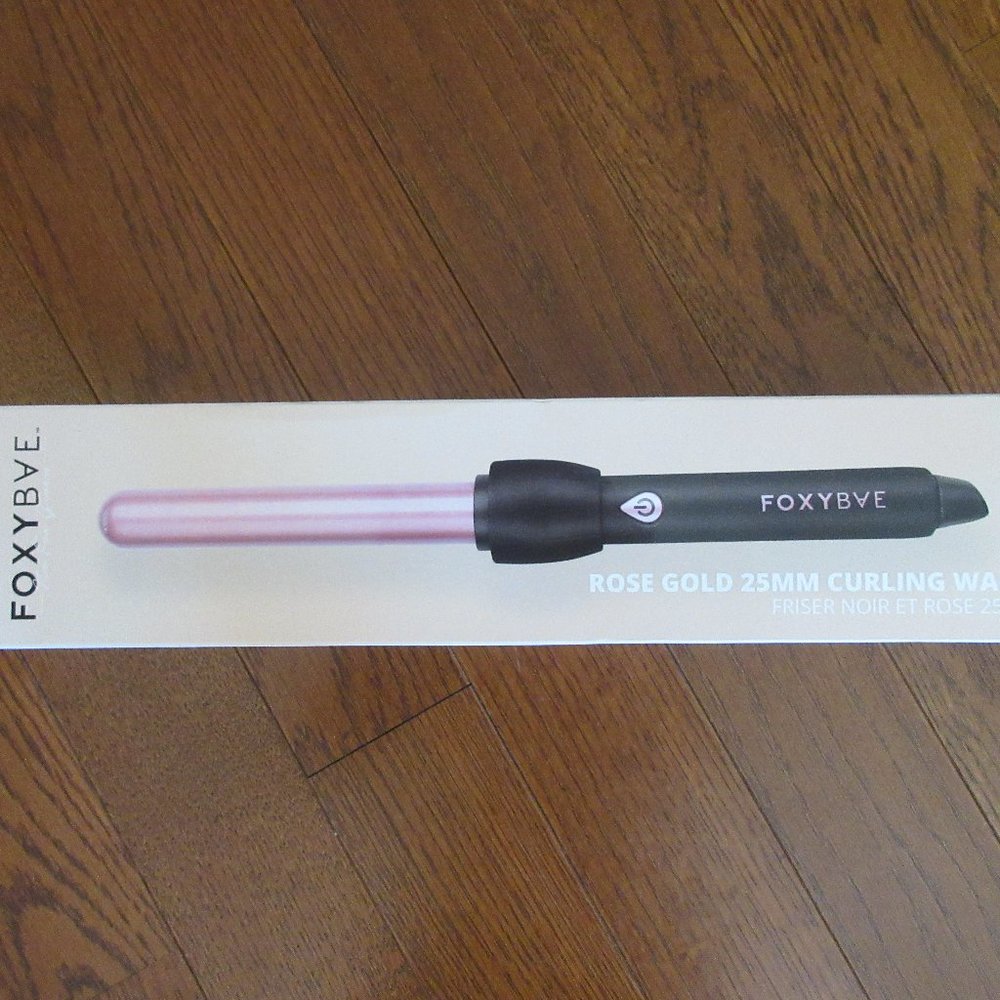 New Never Opened FoxyBae Rose Gold 25MM Curling Wand